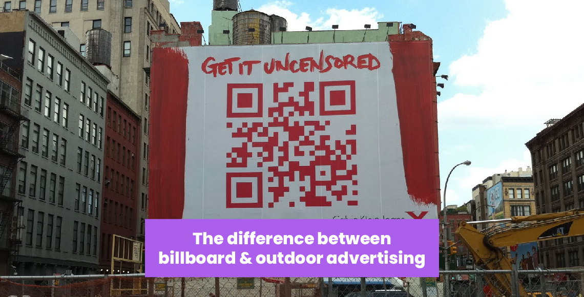 The difference between billboard & outdoor advertising